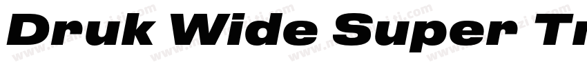 Druk Wide Super Trial字体转换